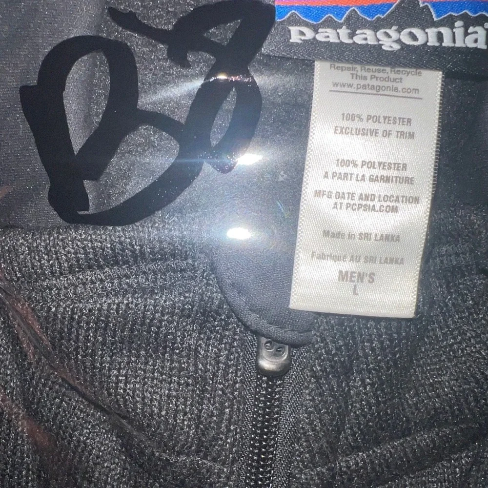 Patagonia Better Sweater Vest Men L Black Excellence Full Zip Fleece Pocket